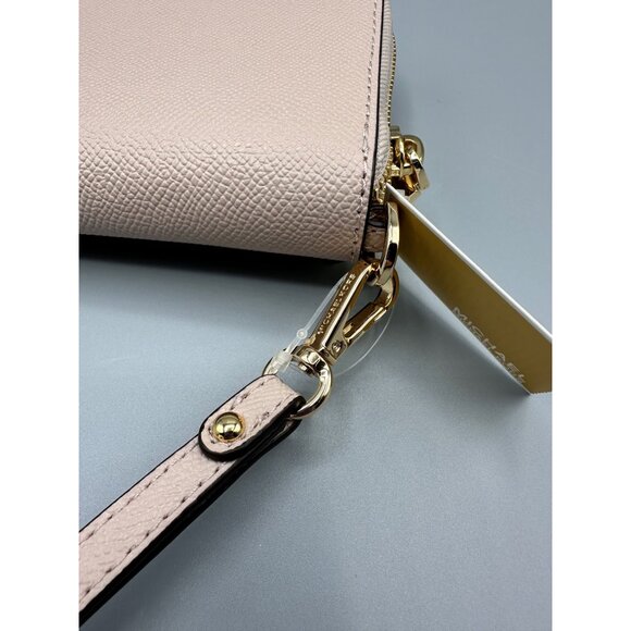 Michael Kors Jet Set Soft Pink Large Flat Multifunction Phone Case Wristlet READ - Picture 7 of 15